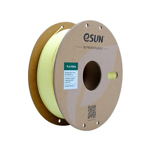 Філамент eSun PLA-Matte, жовтий (almond yellow), 1 кг