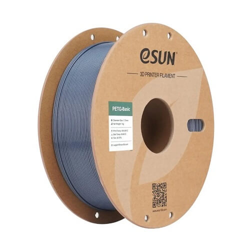 Філамент eSun PETG-Basic, сірий, 1кг/рулон, з паперовою втулкою, 1,75мм