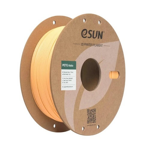 Філамент eSun PETG-Matte, абрикосовий, 1кг/рулон, з паперовою втулкою, 1,75мм