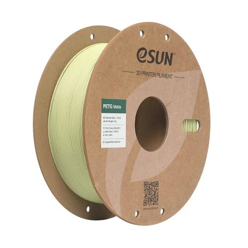 Філамент eSun PETG-Matte, зелена матча, 1кг/рулон, з паперовою втулкою, 1,75мм