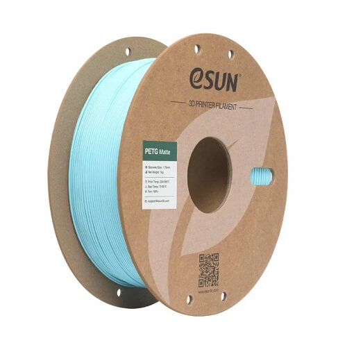 Філамент eSun PETG-Matte, світло-блакитний, 1кг/рулон, з паперовою втулкою, 1,75мм