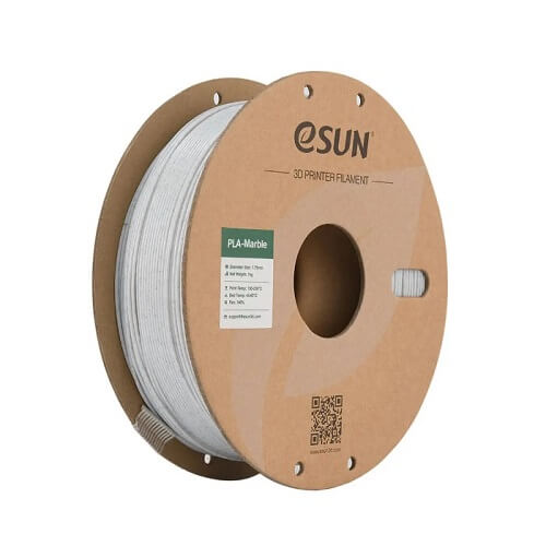 Філамент eSun PLA-Marble, сірий, 1кг/рулон, з паперовою втулкою, 1,75мм