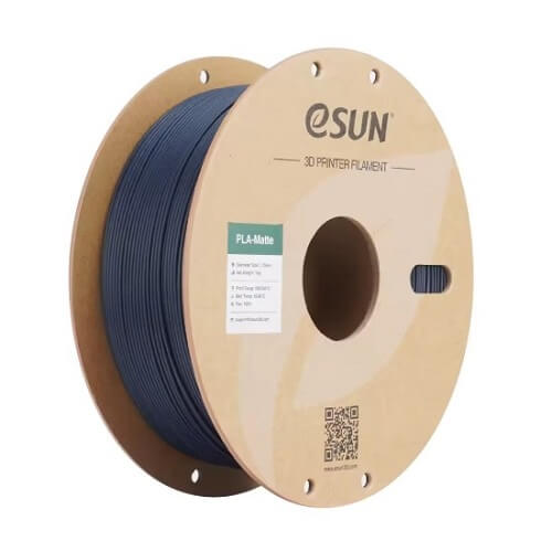 Філамент eSun PLA-Matte, темно-блакитний, 1кг/рулон, з паперовою втулкою, 1,75мм