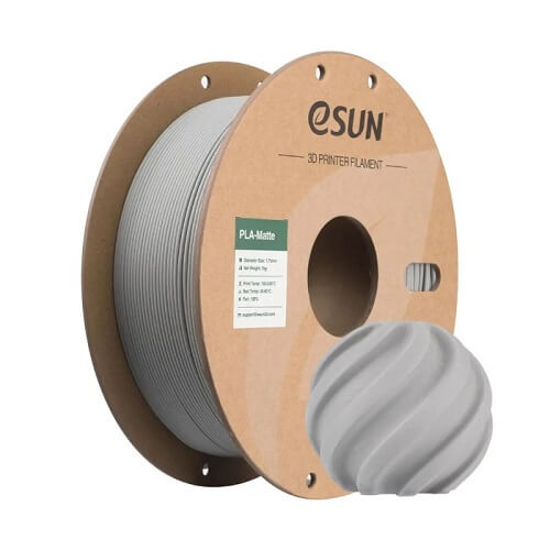 Філамент eSun PLA-Matte, бетонно-сірий, 1кг/рулон, з паперовою втулкою, 1,75мм