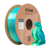 Філамент eSun PLA-Silk Magic, лаймово-блакитний, 1кг/рулон, з паперовою втулкою, 1,75мм